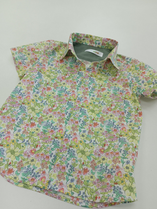 Рубашка для мальчика " Цветочная поляна"