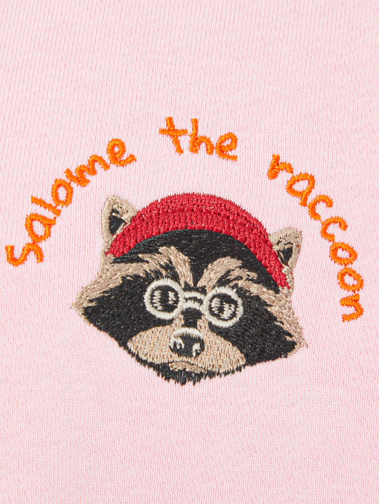 Свитшот SWEATSHIRT LONG SLEEVE RACCOON-WHITE PINK