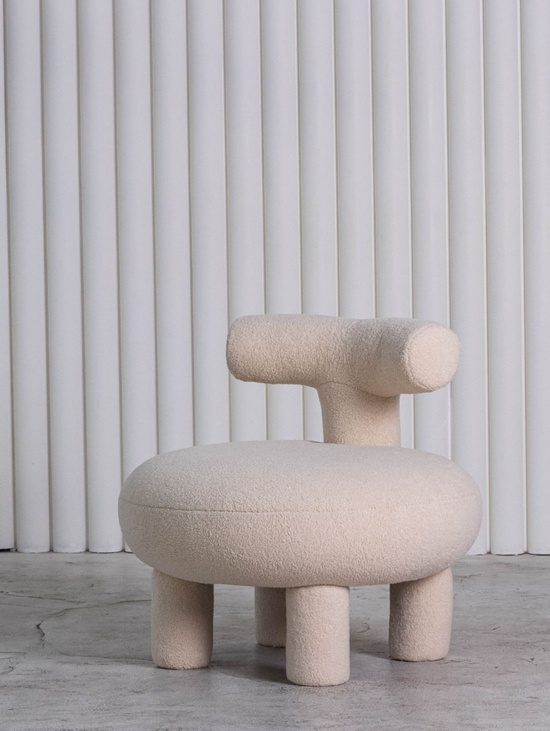 Детское кресло букле Berti бежевый