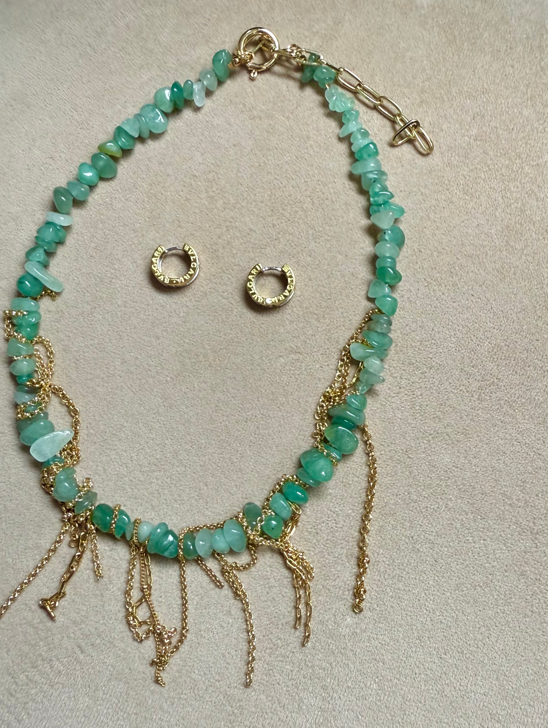 Колье "Амазонка из нефрита" - фотография товара