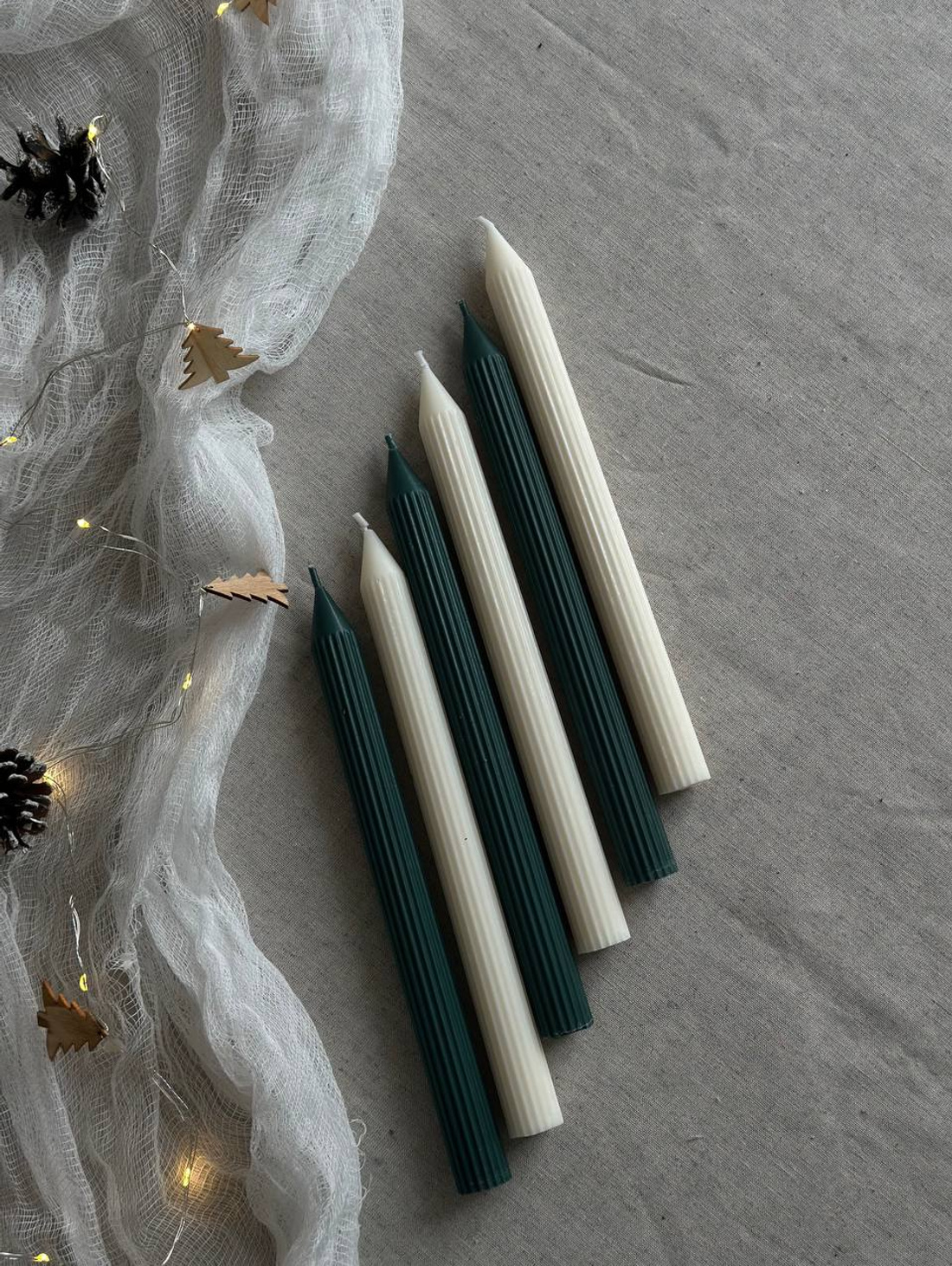 Столовая свеча "Грани" - фотография товара